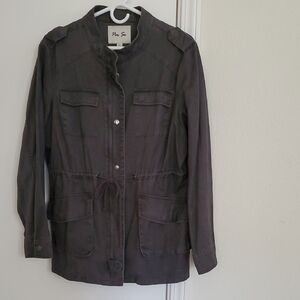 Women's Dark Gray Utility Jacket, XL